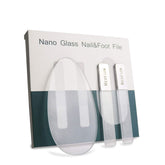 RedFlow glass nail file set shown in a compact kit for precise shaping.