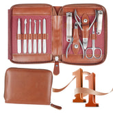 RedFlow 11-in-1 manicure set with stainless steel clippers for durability.