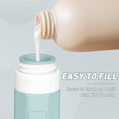 Redfly travel bottles wide opening for easy filling with thick liquids