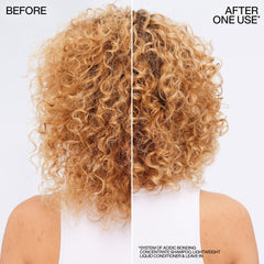 Redken Acidic Bonding Concentrate citric acid label highlights bond care benefits.