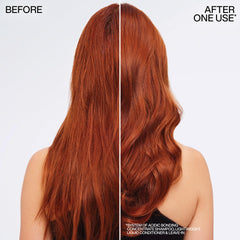 Redken Acidic Bonding Concentrate in-shower use showing rinse-ready conditioner.
