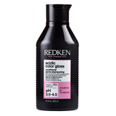 Redken Acidic Color Gloss Conditioner bottle shows color-friendly shine