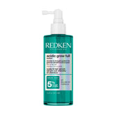 Redken Acidic Grow Full System serum bottle emphasizes lightweight leave-in care for scalp balance