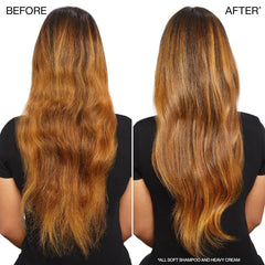 Redken All Soft Heavy Cream hair gloss reveals luminous, smooth strands