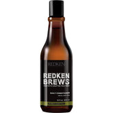 Redken Brews Daily Conditioner, frasco hidratante para hidratación diaria sin peso.