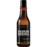 Redken Brews Daily Shampoo for Men bottle-front view highlighting lightweight cleansing