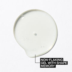 Damp hair being styled with Max Sculpting Gel for lacquered, flake-free finish.