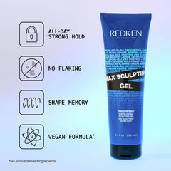 Close-up of Max Sculpting Gel being applied for long-lasting shape.