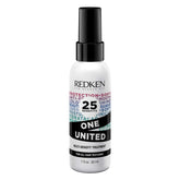 Redken One United: botella con spray multi-beneficios que protege y desenreda el cabello.