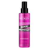 Redken Quick Blowout bottle pour for precise application and quicker styling.