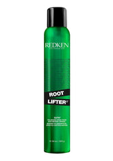 Redken Root Lifter bottle and foam for volumized, brushable hair with anti-frizz protection.