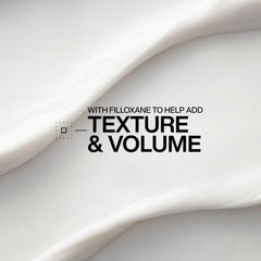 Redken Volume Injection Conditioner hair strands close-up demonstrating detangling and soft, shiny finish.