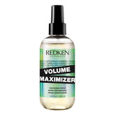 Redken Volume Maximizer bottle close showing sleek packaging for easy weightless lift
