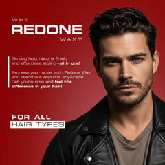 Redone Hair Wax Red 150ml facilita una aplicación fácil para peinados rápidos