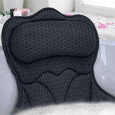 Almohada de baño REEZEIVI con ventosas garantiza sujeción estable en la bañera.