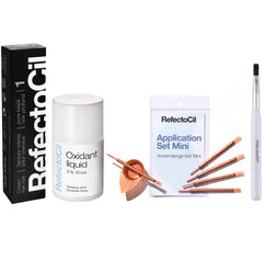 Refectocil No.1 Pure Black cream dye — deep, long-lasting color for dark hair.
