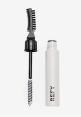 REFY Brow Sculpt packaging showing lamination-friendly wax-gel formula for easy shaping.