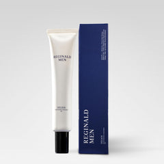 Reginald Men Helios SPF 50+ on the face shows quick absorption.