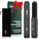 REHOYO beard straightener cordless compact for on-the-go grooming