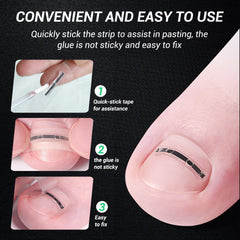 Reieset quick-stick strip applied cleanly without glue mess