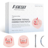 Reieset titanium alloy patch technology on a curved toenail for durable correction
