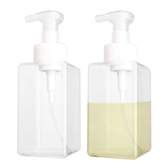 Rejomiik clear foaming dispenser 2-pack with a sleek, refillable design.