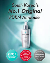 Serum drop on palm demonstrates rich hydration and smoothness.