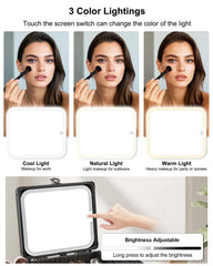 Relavel LED mirror offers three color lights for different ambient needs.