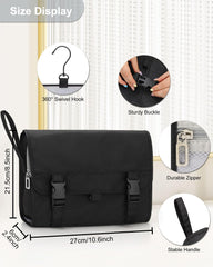 Relavel open compartments travel bag displaying multiple pockets