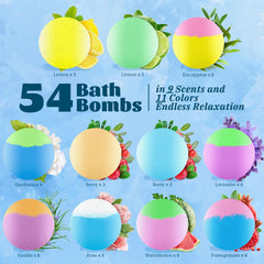 RelaxRose bombas de baño con aromaterapia, 9 aromas para bienestar diario