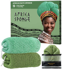 RelaxScene esponja de red africana auténtica para exfoliar suavemente la piel.
