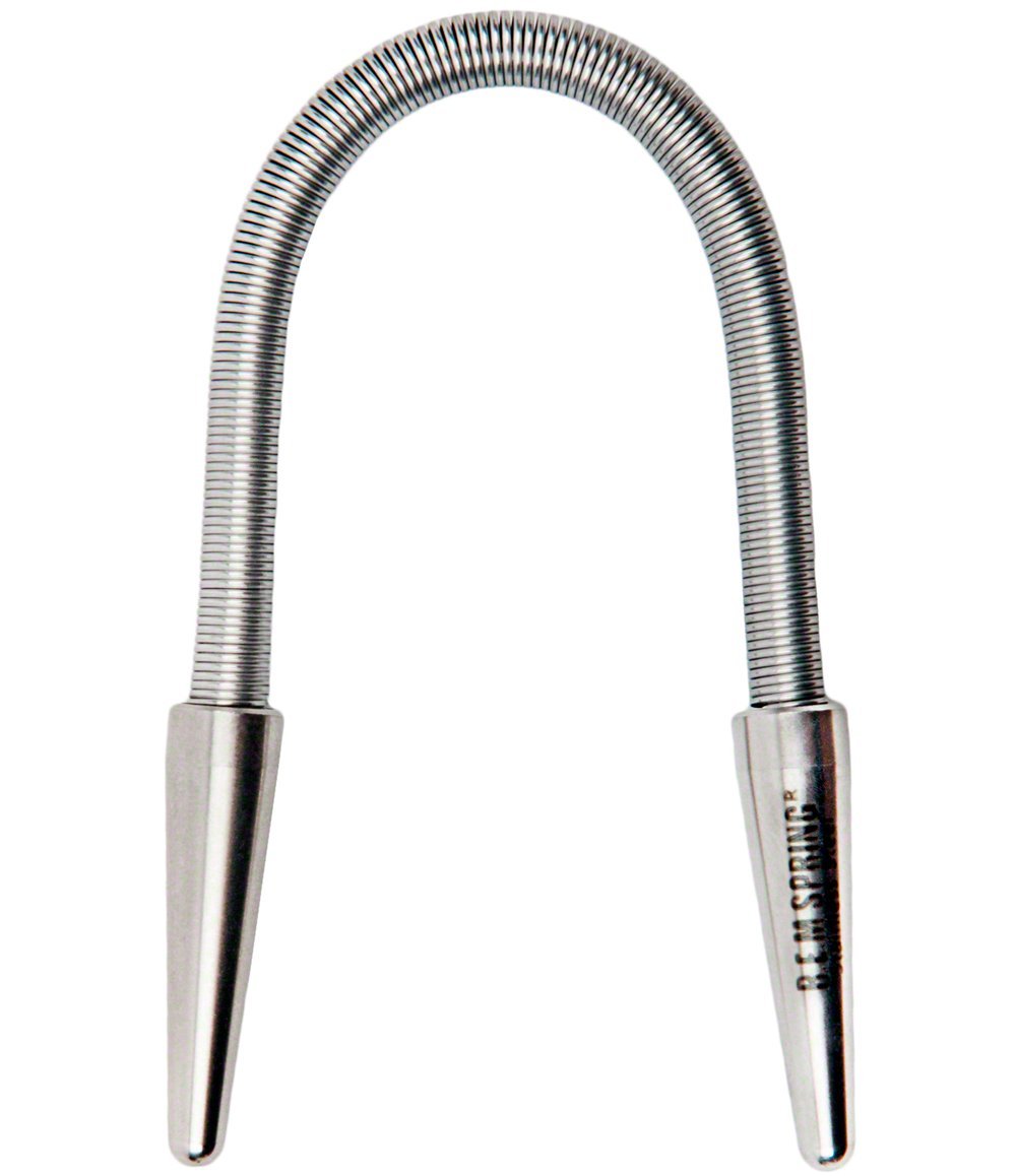 R.E.M Spring facial hair remover top view, precise design patent features for gentle removal.