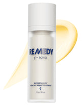 Remedy Science Healthy Aging Serum bottle ready for nightly use to support smoother skin