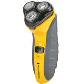 Remington 5100 rotary shaver head close-up for a close shave with reduced irritation.
