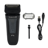 Remington F4 foil shaver with graphite foils for a durable close shave