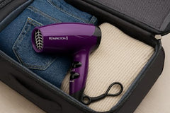 Remington Ionic Compact Hair Dryer removable air filter for easy cleaning.