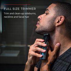 Remington PG526 nose and ear trimmer for precise detail.
