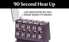 Remington Pro exclusive clips securing curls with minimal creasing
