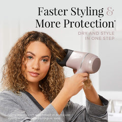 Remington Blowout Boost attachment with round brush adds lift.