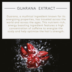 Rene Furterer Forticea highlights guarana for scalp energizing and stronger hair.