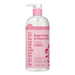 Renpure acondicionador agua de rosas en botella 710ml para hidratación suave.