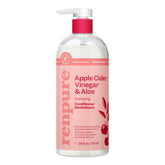 RENPURE Acondicionador Vinagre de Manzana y Aloe, botella, brillo suave para el cabello.