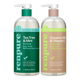 Renpure árbol de té y menta: ducha purificante para piel sensible y fresca.