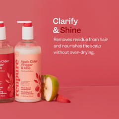 RENPURE Acondicionador Vinagre de Manzana y Aloe, eliminación de residuos para cabello limpio.