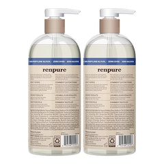 Espuma suave de Renpure durante la ducha para hidratar la piel