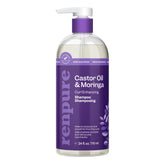 Renpure Moringa & Castor Shampoo bottle promotes moisturized, defined curls.