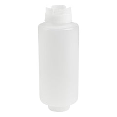 Restaurantware bottle with dispensing cap for controlled, precise sauce release.