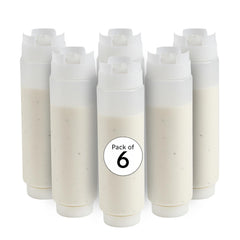 Restaurantware FIFO bottle label-cap close-up, easy refills for organized prep stations.