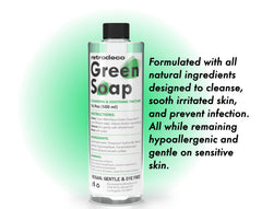 RetroDeco Green Soap fórmula natural y vegana para piel sensible