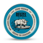 REUZEL Surf Texture Cream bottle close-up showing lightweight hold and matte finish.